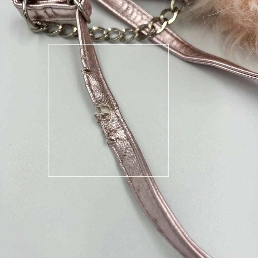 Justice Girls Novelty Cat Ear Crossbody Bag Purse with Initial A in Pink Glitter